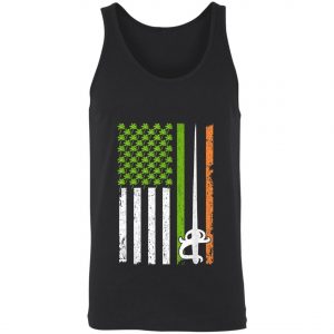 Irish Fencing American Flag Saint Patricks Day Shirt, Long Sleeve