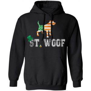 St. Patricks Day Flag American St. Woof Border Terrier Dog T-Shirt, Hoodie, Long Sleeve