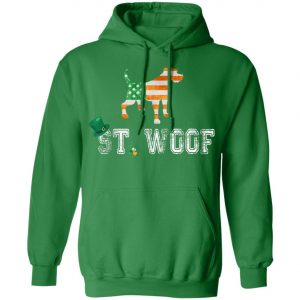 St. Patricks Day Flag American St. Woof Border Terrier Dog T-Shirt, Hoodie, Long Sleeve