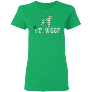 St. Patricks Day Flag American St. Woof Boxer Dog Lovers T-Shirt, Hoodie, Long Sleeve