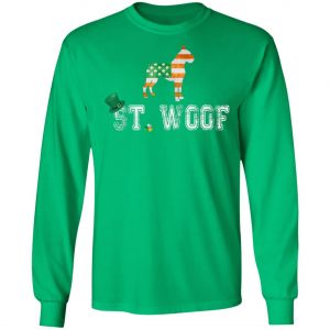 St. Patricks Day Flag American St. Woof Boxer Dog Lovers T-Shirt, Hoodie, Long Sleeve