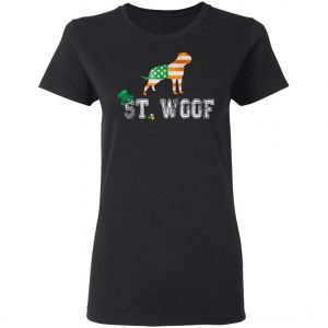 St. Patricks Day Flag American St. Woof Bullmastiff Dog T-Shirt, Hoodie, Long Sleeve