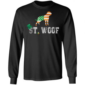 St. Patricks Day Flag American St. Woof Bullmastiff Dog T-Shirt, Hoodie, Long Sleeve