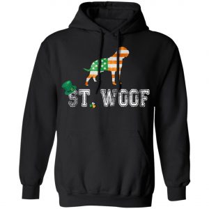 St. Patricks Day Flag American St. Woof Bullmastiff Dog T-Shirt, Hoodie, Long Sleeve