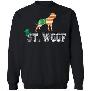 St. Patricks Day Flag American St. Woof Bullmastiff Dog T-Shirt, Hoodie, Long Sleeve