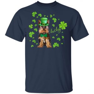 St Patrick Day Terrier Lucky Shamrock Funny Dog Shirt, Hoodie, Long Sleeve