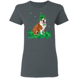 St Patricks Day English Bulldog Shamrock Pet Dog T-Shirt, Hoodie, Long Sleeve