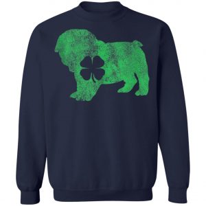 St. Patricks Day Dog Bulldog Shamrock Shirt, Hoodie, Long Sleeve