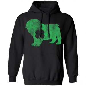 St. Patricks Day Dog Bulldog Shamrock Shirt, Hoodie, Long Sleeve