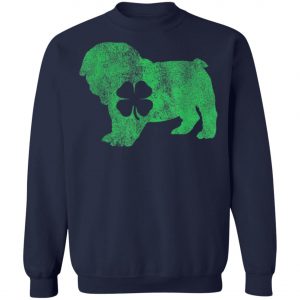St. Patricks Day Dog Bulldog Shamrock Shirt, Hoodie, Long Sleeve