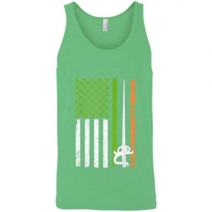 Irish Fencing American Flag Saint Patricks Day Shirt, Long Sleeve