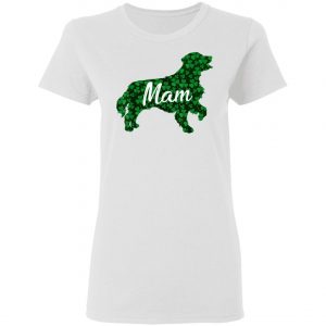 St Patrick Day Shamrock Irish Golden Retriever Dog Mam T-Shirt, Hoodie, Long Sleeve