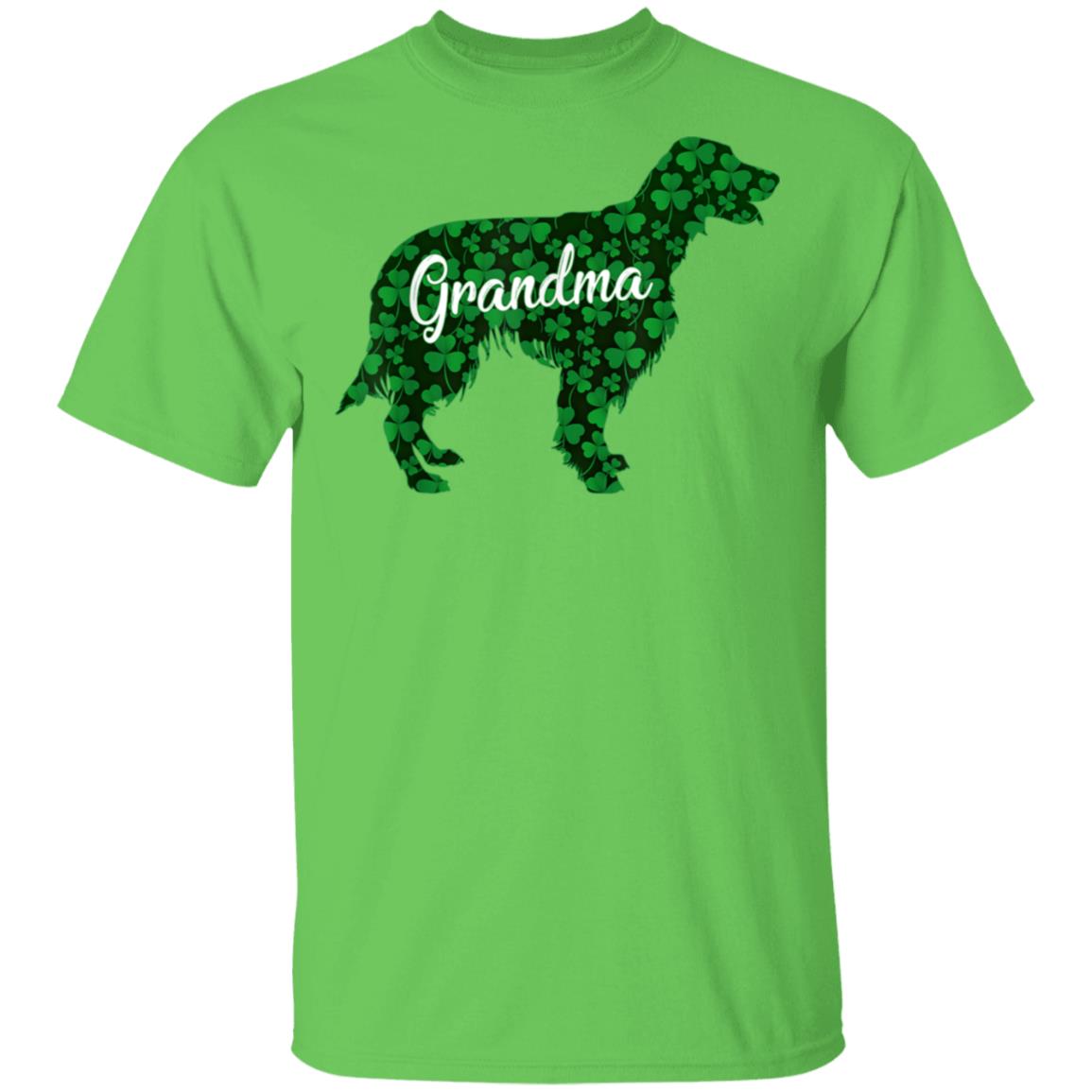 St Patrick Day Shamrock Irish Red Setter Dog Grandma T-Shirt, Hoodie, Long Sleeve