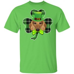 Shamrock Leprechaun Dachshund St Patricks Day T-Shirt, Hoodie, Long Sleeve