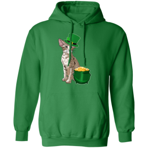Lucky Oriental Cat St Patricks Day T-Shirt, Long Sleeve, Hoodie