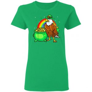 American Bald Eagle Leprechaun St Patricks Day T-Shirt, Long Sleeve