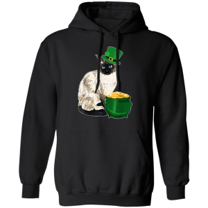 Lucky Siamese Cat St Patricks Day T-Shirt, Long Sleeve, Hoodie