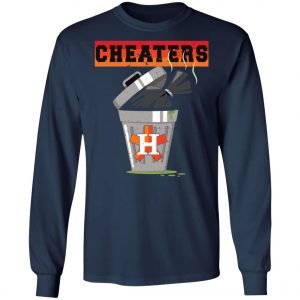 Houston Trashtros Asterisks Cheaters Trash Can Shirt, Long Sleeve, Hoodie