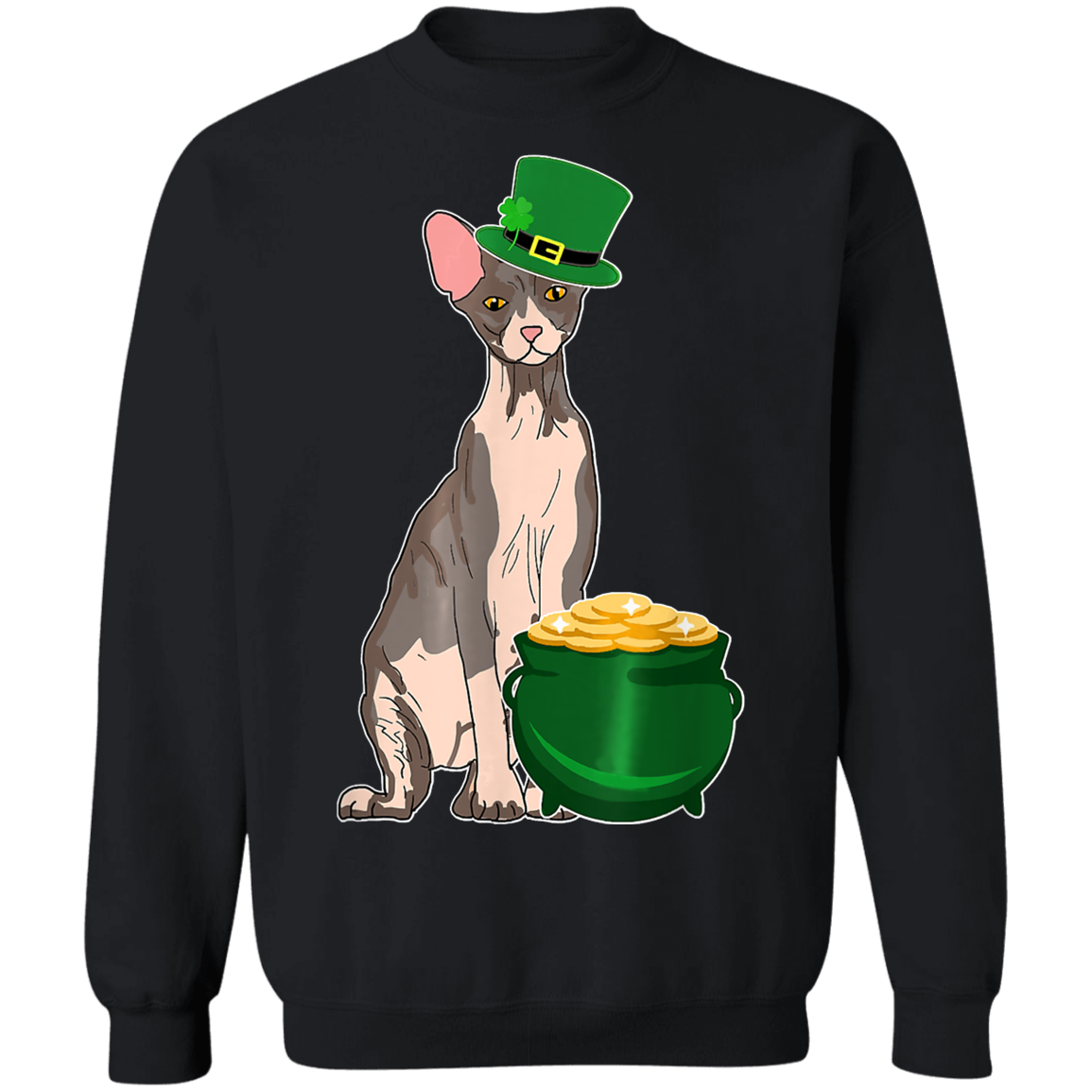 Lucky Sphynx Cat St Patricks Day T-Shirt, Long Sleeve, Hoodie Lucky Sphynx Cat St Patricks Day T-Shirt, Long Sleeve, Hoodie