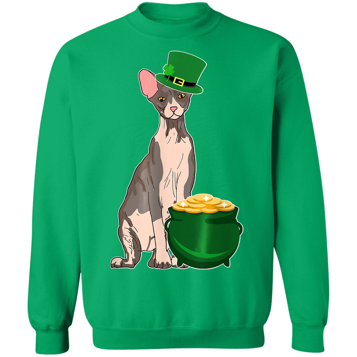Lucky Sphynx Cat St Patricks Day T-Shirt, Long Sleeve, Hoodie Lucky Sphynx Cat St Patricks Day T-Shirt, Long Sleeve, Hoodie
