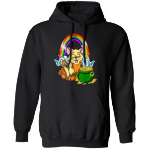 Animal Cat Rainbow Irish Boys Kids Toddler St Patricks Day T-Shirt, Long Sleeve