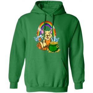 Animal Cat Rainbow Irish Boys Kids Toddler St Patricks Day T-Shirt, Long Sleeve