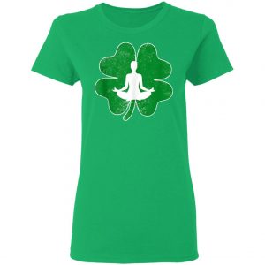 Yoga Shamrock Irish Saint Patricks Day Shirt, Long Sleeve