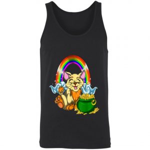 Animal Cat Rainbow Irish Boys Kids Toddler St Patricks Day T-Shirt, Long Sleeve
