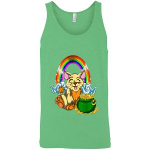 Animal Cat Rainbow Irish Boys Kids Toddler St Patricks Day T-Shirt, Long Sleeve