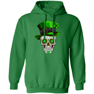 Irish Costume Sugar Skull Shirt St Patricks Day of Dead T-Shirt, Long Sleeve, Hoodie