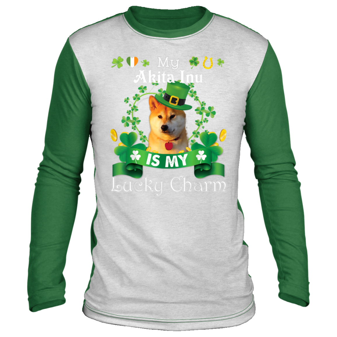 My Akita Inu Dog Is Lucky Charm Leprechaun St Patrick Day T-Shirt, Long Sleeve, Hoodie My Akita Inu Dog Is Lucky Charm Leprechaun St Patrick Day T-Shirt, Long Sleeve, Hoodie
