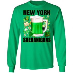 New York St Patrick Day 2020 Irish Parade Shamrock Beer T-Shirt, Long Sleeve, Hoodie
