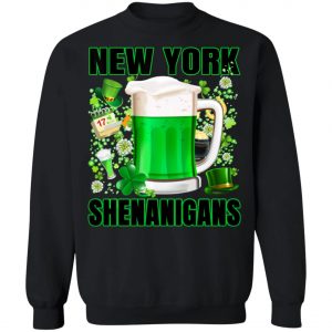 New York St Patrick Day 2020 Irish Parade Shamrock Beer T-Shirt, Long Sleeve, Hoodie