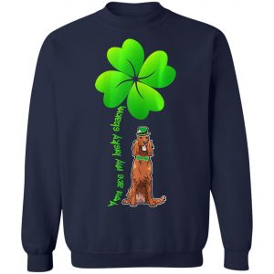 Womens Leprechaun Irish Setter Are My Lucky Charm Clover Patrick T-Shirt, Long Sleeve, Hoodie