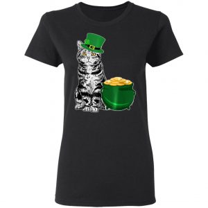 Lucky American Shorthair St Patricks Day T-Shirt, Long Sleeve, Hoodie