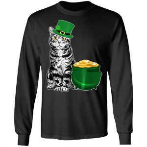 Lucky American Shorthair St Patricks Day T-Shirt, Long Sleeve, Hoodie