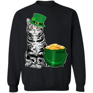 Lucky American Shorthair St Patricks Day T-Shirt, Long Sleeve, Hoodie