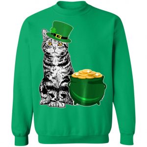 Lucky American Shorthair St Patricks Day T-Shirt, Long Sleeve, Hoodie