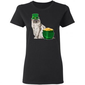 Lucky Birman Cat St Patricks Day T-Shirt, Long Sleeve, Hoodie