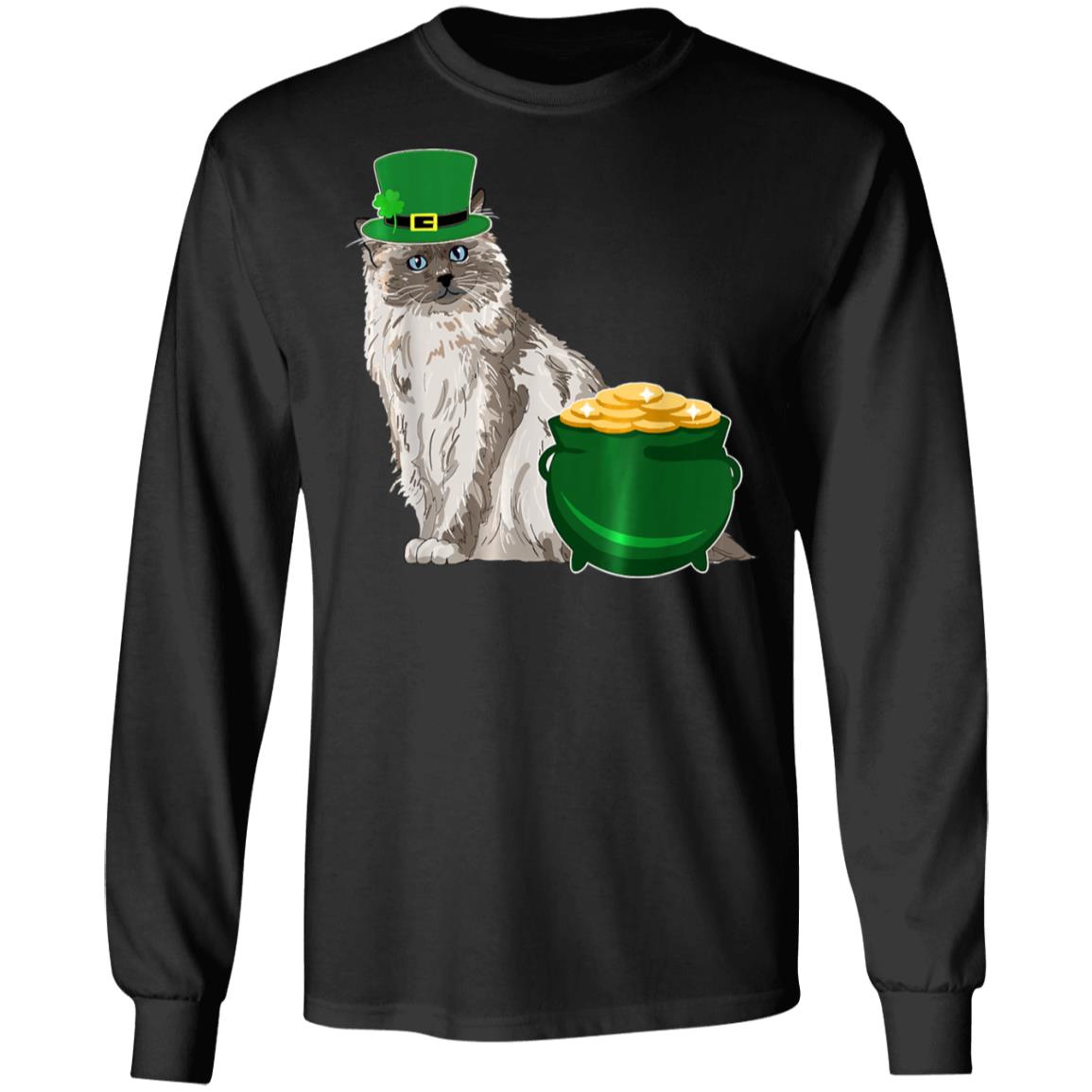 Lucky Birman Cat St Patricks Day T-Shirt, Long Sleeve, Hoodie Lucky Birman Cat St Patricks Day T-Shirt, Long Sleeve, Hoodie