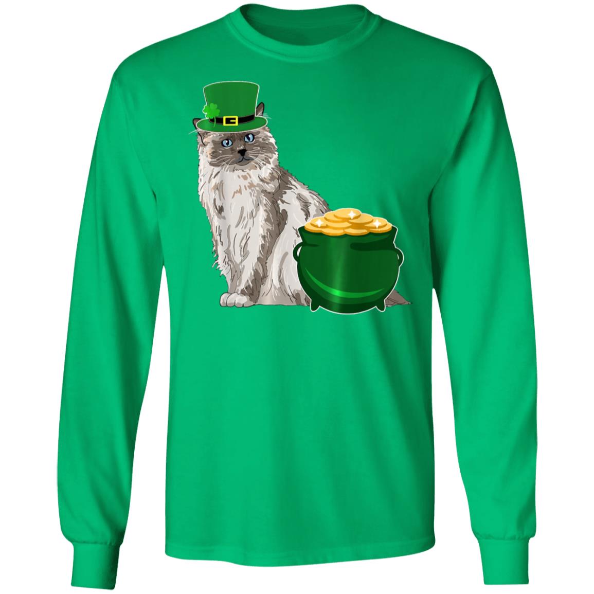 Lucky Birman Cat St Patricks Day T-Shirt, Long Sleeve, Hoodie Lucky Birman Cat St Patricks Day T-Shirt, Long Sleeve, Hoodie