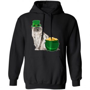Lucky Birman Cat St Patricks Day T-Shirt, Long Sleeve, Hoodie