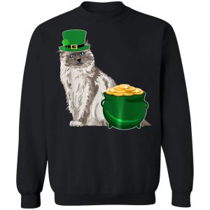 Lucky Birman Cat St Patricks Day T-Shirt, Long Sleeve, Hoodie