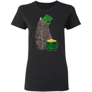 Lucky British Shorthair St Patricks Day T-Shirt, Long Sleeve, Hoodie