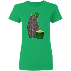 Lucky British Shorthair St Patricks Day T-Shirt, Long Sleeve, Hoodie