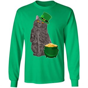 Lucky British Shorthair St Patricks Day T-Shirt, Long Sleeve, Hoodie