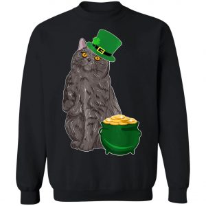 Lucky British Shorthair St Patricks Day T-Shirt, Long Sleeve, Hoodie