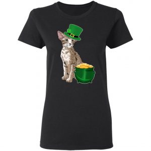 Lucky Oriental Cat St Patricks Day T-Shirt, Long Sleeve, Hoodie