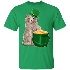 Lucky Scottish Fold St Patricks Day T-Shirt, Long Sleeve, Hoodie