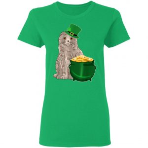 Lucky Scottish Fold St Patricks Day T-Shirt, Long Sleeve, Hoodie